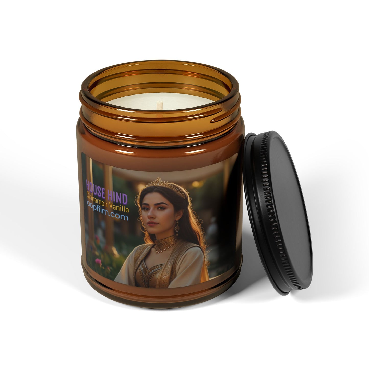 Scented Soy Candle (Cinnamon Vanilla) House Hind