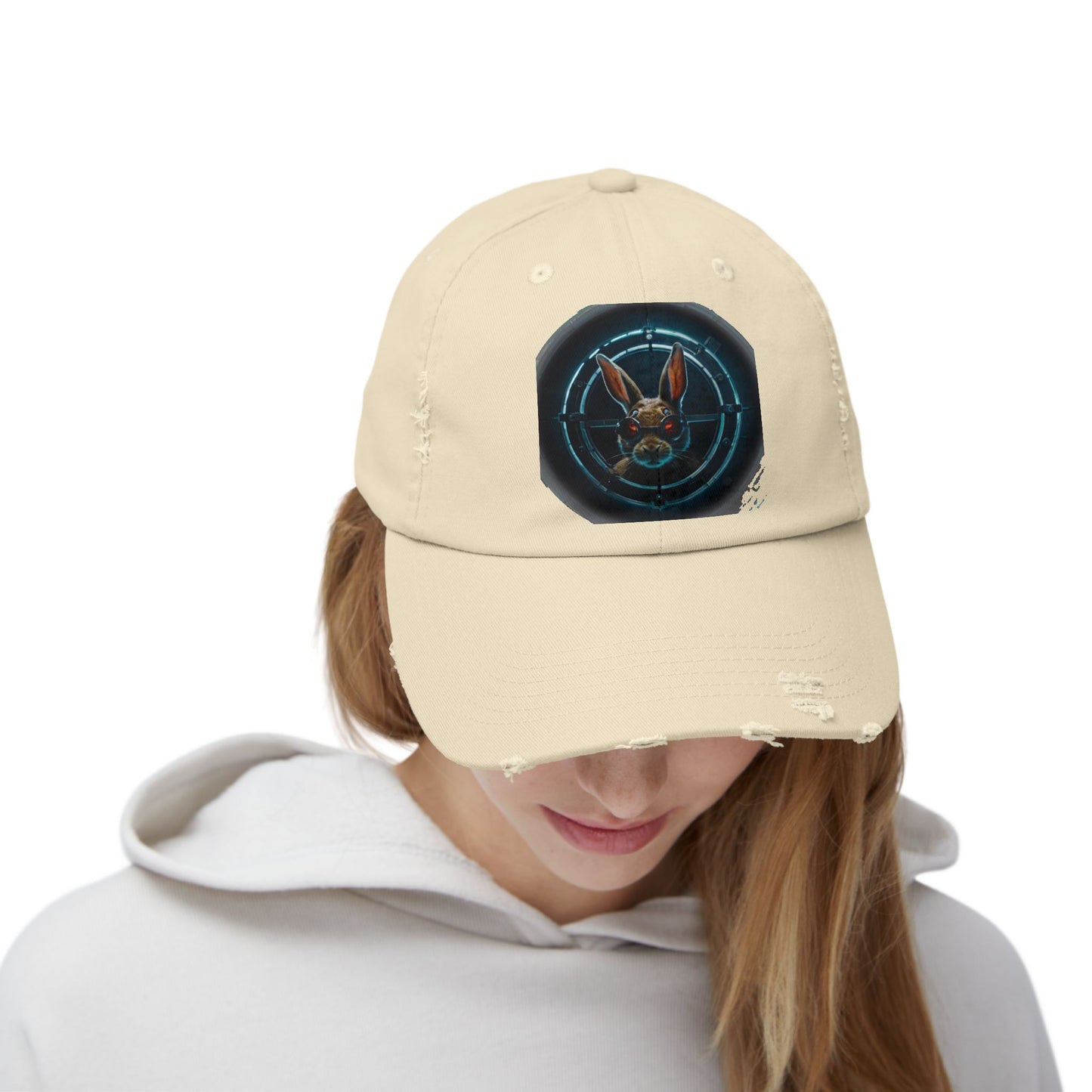 Unisex Distressed Cap - Bad Rabbit Pictures