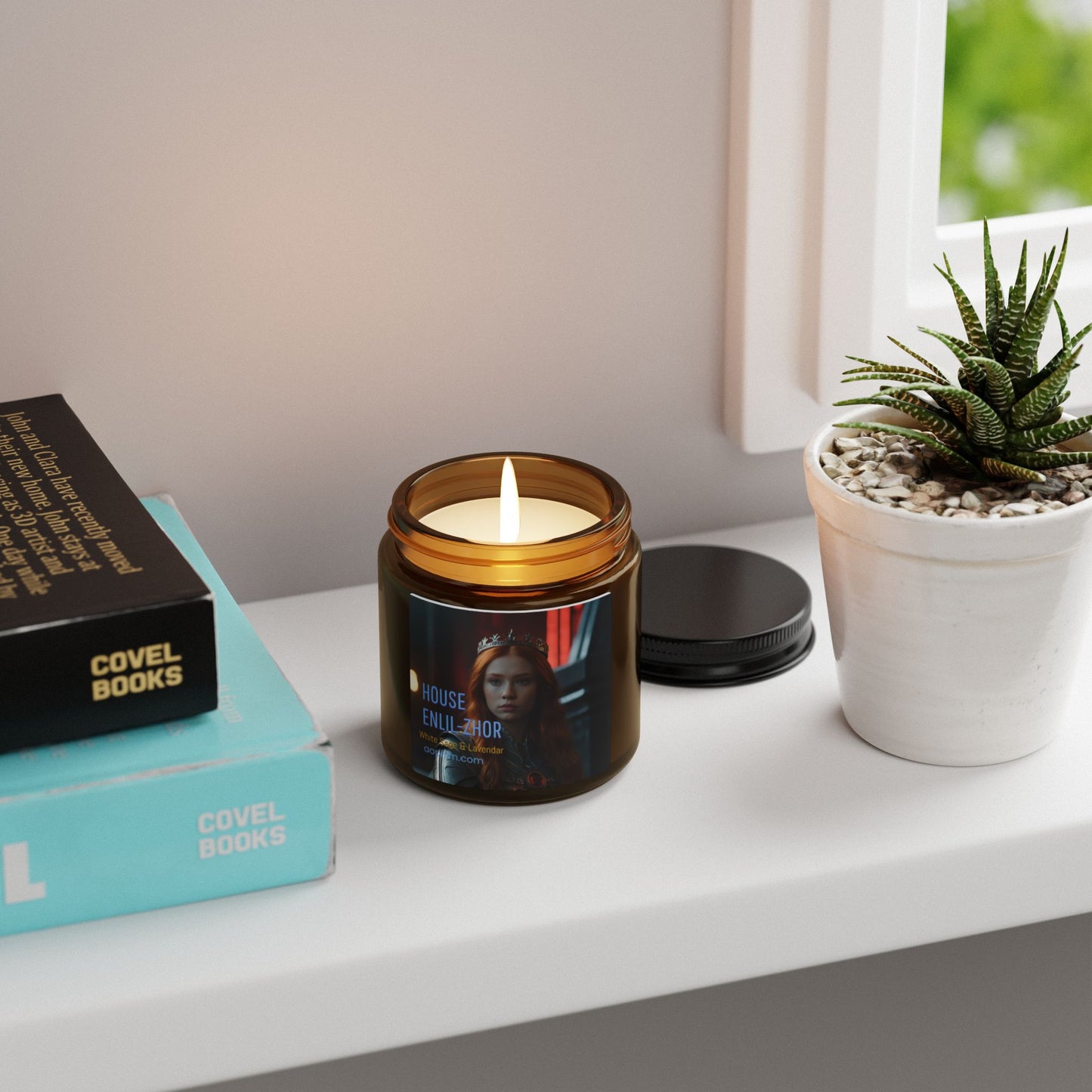 Scented Soy Candle (White Sage & Lavendar) House Enlil-Zhor