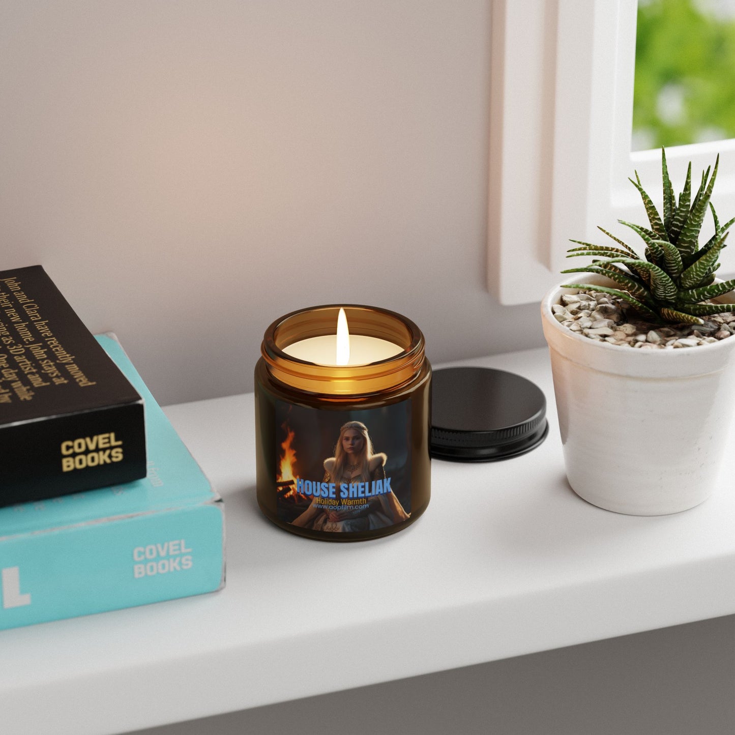 Scented Soy Candle (Holiday Warmth) House Sheliak